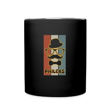 Nom Phileas - Mug uni - noir - Devant