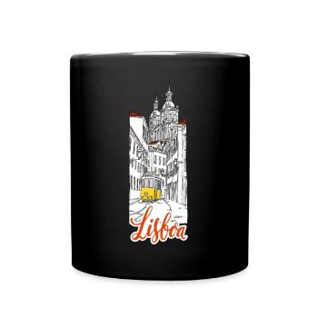Lisbon - Full Colour Mug - black - Front