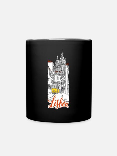 Lisbonne - Mug uni - noir