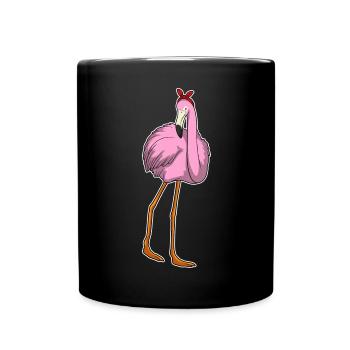 Arc à cheveux de flamant rose - Mug uni - noir - Devant