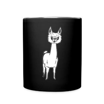 Alpaca cheeky and sweet - Full Colour Mug - black - Front