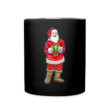 Forfait Noël Père Noël - Mug uni - noir - Devant