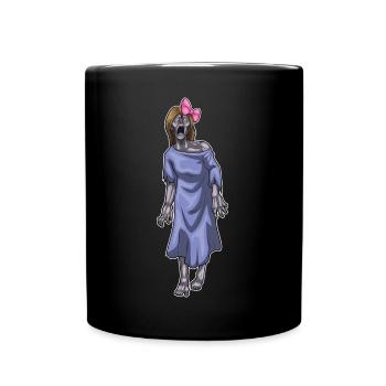 Zombie Halloween Hair Bow - Full Colour Mug - black - Front