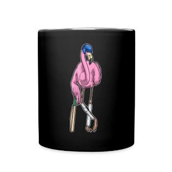 Flamingo Cricket Batte de cricket - Mug uni - noir - Devant