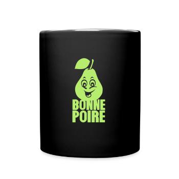 good pear expression - Full Colour Mug - black - Front