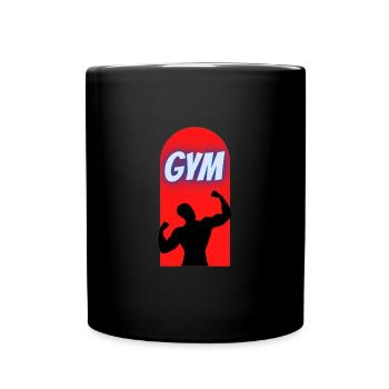 Fitness Workout Motivational Gym Design - Mug uni - noir - Devant
