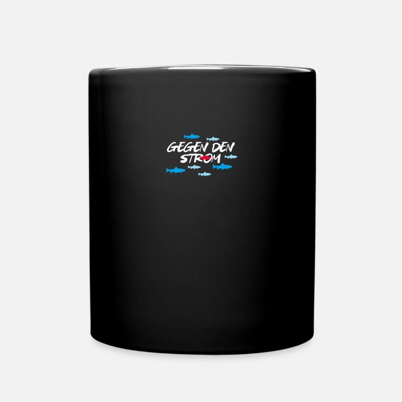 Against the tide - Full Colour Mug - black