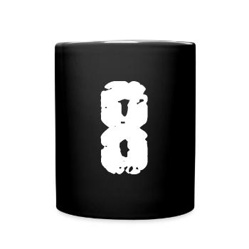 8 Nombre Vintage - Mug uni - noir - Devant