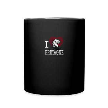 I Love Bretagne Ermine Celtique Tribale Light - Full Colour Mug - black - Front