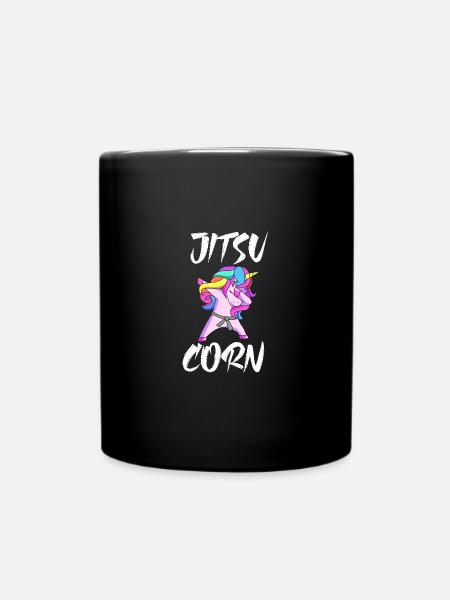 Jiu Jitsu Selbstverteidigung - Tasse einfarbig - Schwarz
