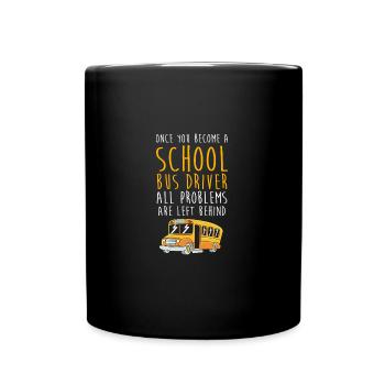 Chauffeur d’autobus scolaire Autobus scolaire - Mug uni - noir - Devant