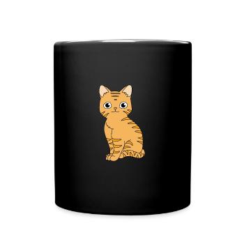 Tabby Cat - Full Colour Mug - black - Front