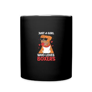 Chien Boxer - Mug uni - noir - Devant