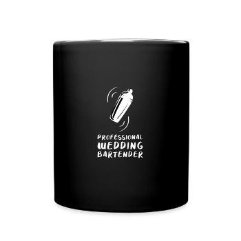 Wedding Bartender Cocktail Long Drink Gift - Full Colour Mug - black - Front