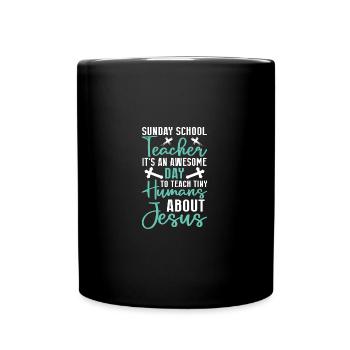 Fidèle serviteur chrétien enseignant de l’école du dimanche - Mug uni - noir - Devant
