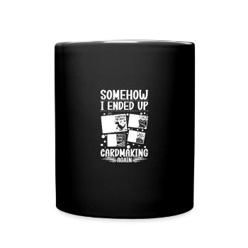 Handmade Cards Crafting Supplies Card Maker - Full Colour Mug - black - Front