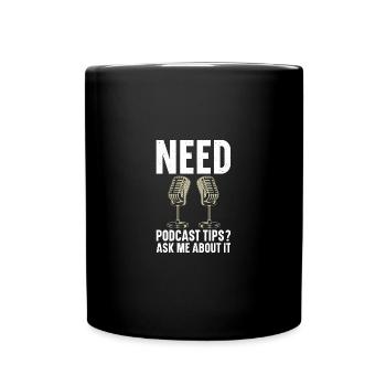 Kit de podcast Podcasting Éclairage Podcasteur Podcast - Mug uni - noir - Devant