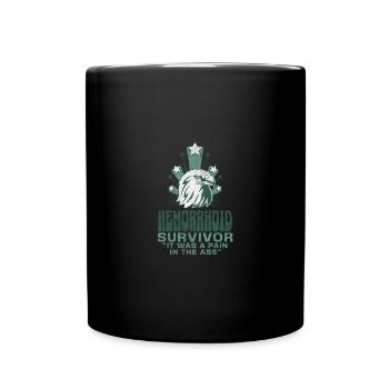 Hemorrhoid Survivor - Full Colour Mug - black - Front