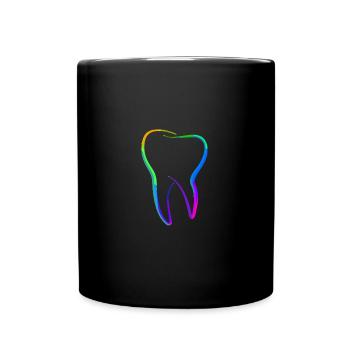Tooth | Dentist | Dentist | Dental assistant - Full Colour Mug - black - Front