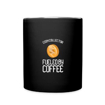 Les collectionneurs de pièces collectent des pièces - Mug uni - noir - Devant