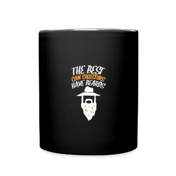 Coin collectors collect coins - Full Colour Mug - black - Front