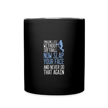 Softball - Mug uni - noir - Devant