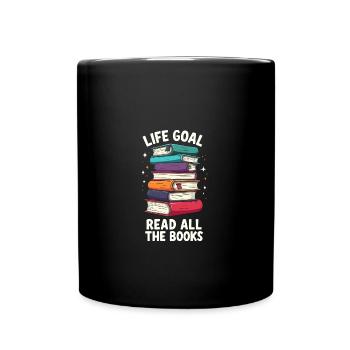 Read all books - Full Colour Mug - black - Front