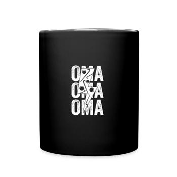 Feldhockeyspieler Oma Feldhockey - Tasse einfarbig - Schwarz - Vorne
