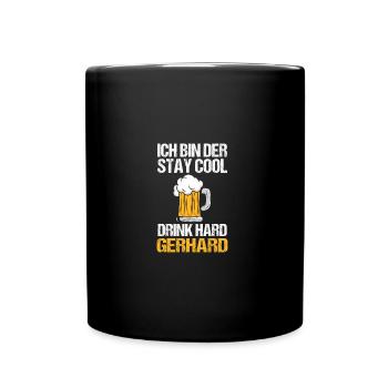 les amateurs de bière l’alcool célèbrent Gerhard - Mug uni - noir - Devant