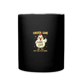 Ne regardez pas le poulet Lustiges Huhn - Mug uni - noir - Devant