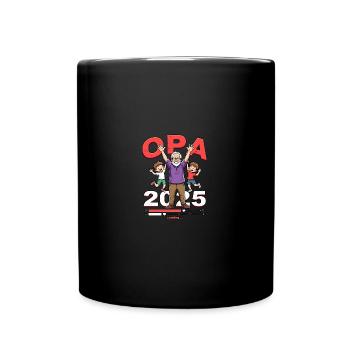 Opa 2019/2015loading - Tasse einfarbig - Schwarz - Vorne