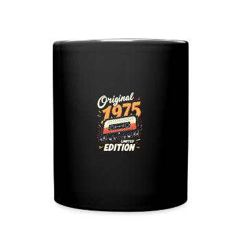 50ème Anniversaire Homme Femme 50 Ans 1975 Cadeau - Mug uni - noir - Devant