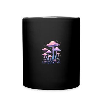 Magic Mushrooms Design - Mystic Forest - Full Colour Mug - black - Front