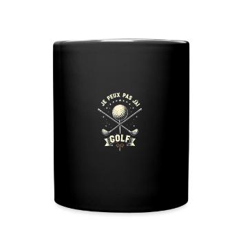 Je Peux Pas J'Ai Golf Clubs De Golf Cadeau De Golf - Mug uni - noir - Devant