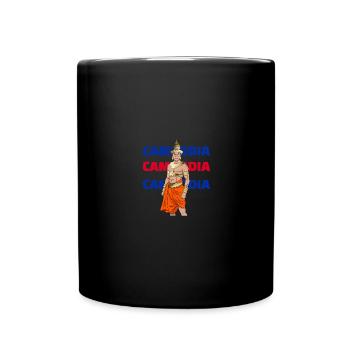 Cambodge Guerrier Khmer Épée Drapeau I Cadeau - Mug uni - noir - Devant