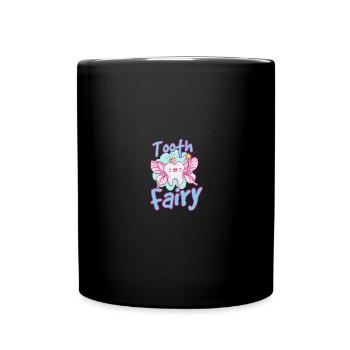 Zahnarzt Zahnarzthelferin Zahnfee I Geschenk - Tasse einfarbig - Schwarz - Vorne