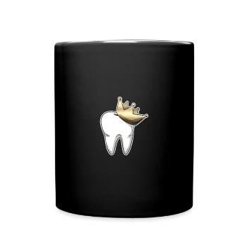 Zahnarzt Zahnarzthelferin Zahnfee I Geschenk - Tasse einfarbig - Schwarz - Vorne