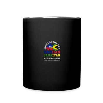 Haiti Haitian Jamaica Combination I Gift - Full Colour Mug - black - Front