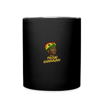 Ghana Ghanaian Flag Woman Princess I Gift - Full Colour Mug - black - Front