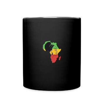 Ghana Ghanaian Flag Woman Princess I Gift - Full Colour Mug - black - Front