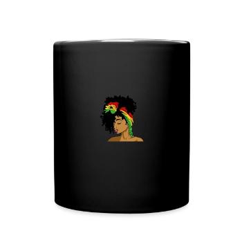 Ghana Ghanaian Flag Woman Princess I Gift - Full Colour Mug - black - Front