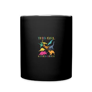 Dinosaur T-Rex Tyrannosaurus Rex I Gift - Full Colour Mug - black - Front