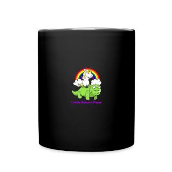 Dinosaur Unicorn Stegosaurus Cloud I Gift - Full Colour Mug - black - Front