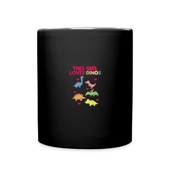 Dinosaur T-Rex Tyrannosaurus Rex I Gift - Full Colour Mug - black - Front
