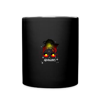 Aborigines - Tasse einfarbig - Schwarz - Vorne