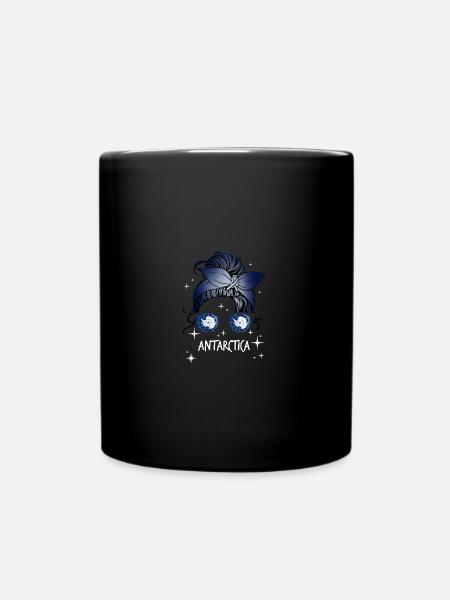 Antarktis - Tasse einfarbig - Schwarz