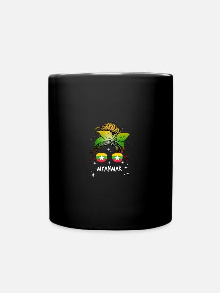 Myanmar - Tasse einfarbig - Schwarz