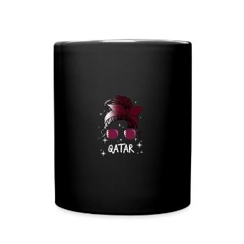 Qatar - Full Colour Mug - black - Front