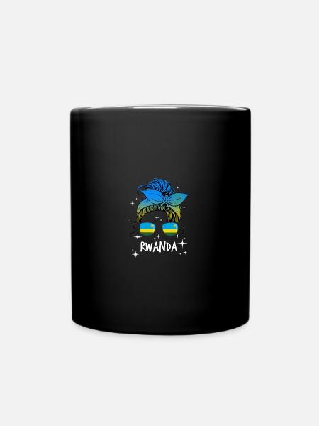 Ruanda - Tasse einfarbig - Schwarz
