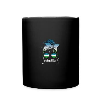 Ouzbékistan - Mug uni - noir - Devant